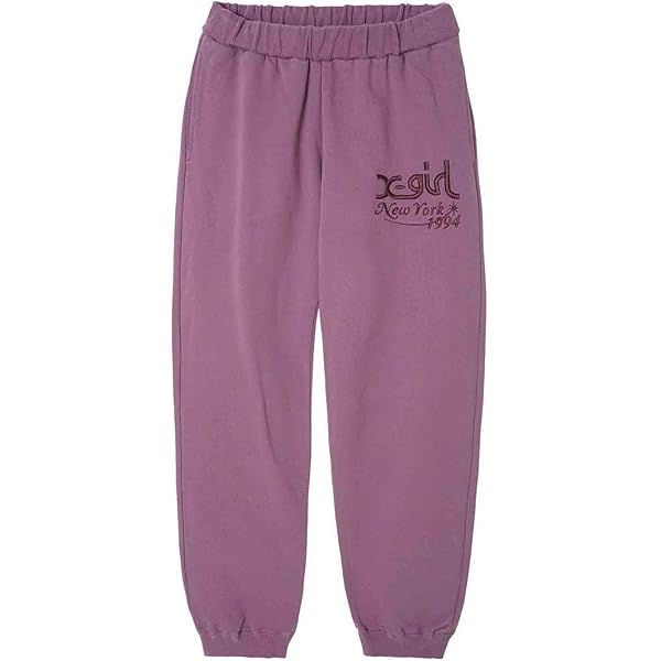 Amazon.co.jp: X-Girl Sweat Pants, FACE PATCH Sweat Pants